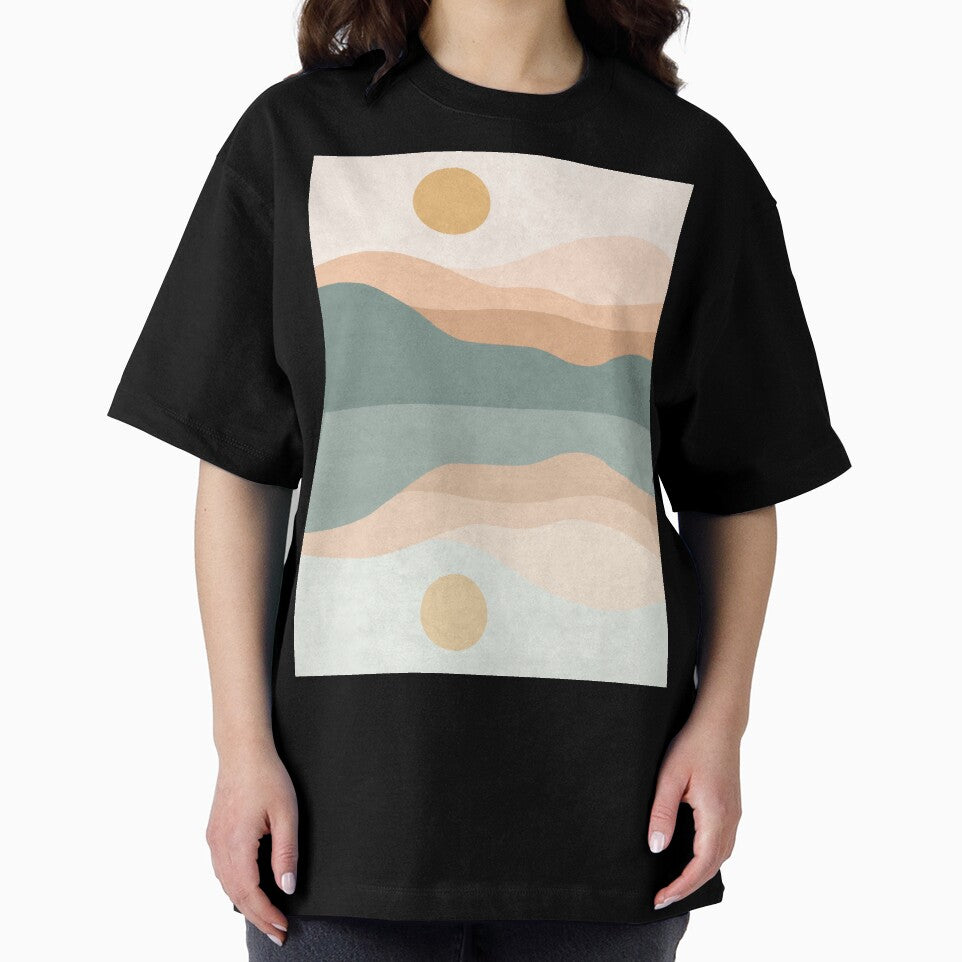 Mountain Mid Century Modern Boho Japandi by MnmlArt