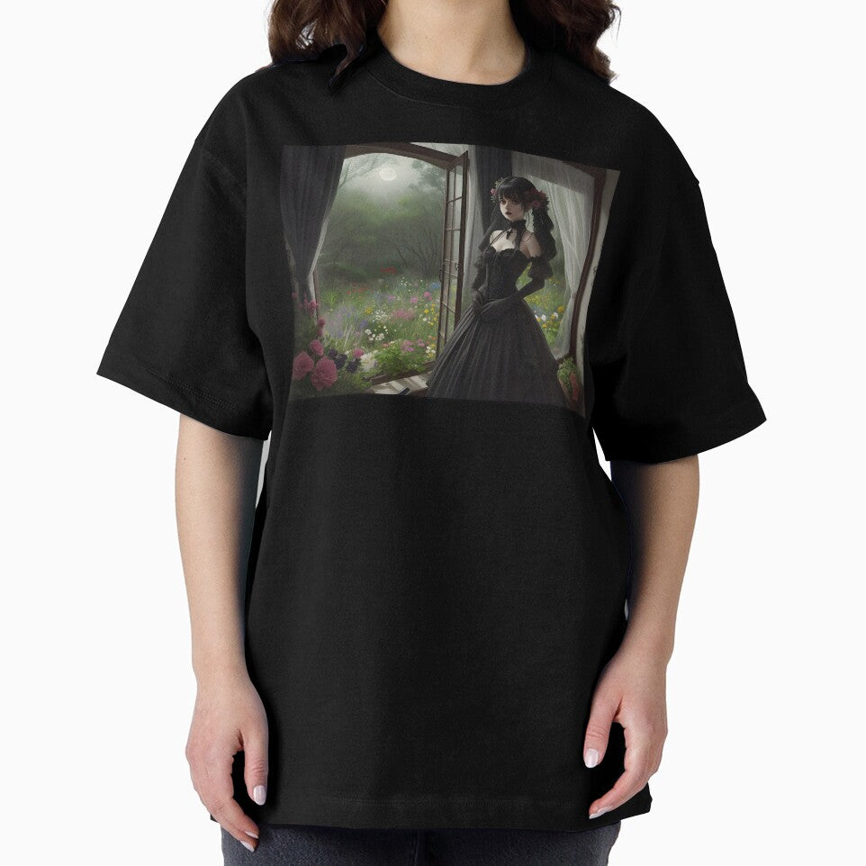 Romantic Goth Lady and Dark Aesthetic Garden by SoccaTamam