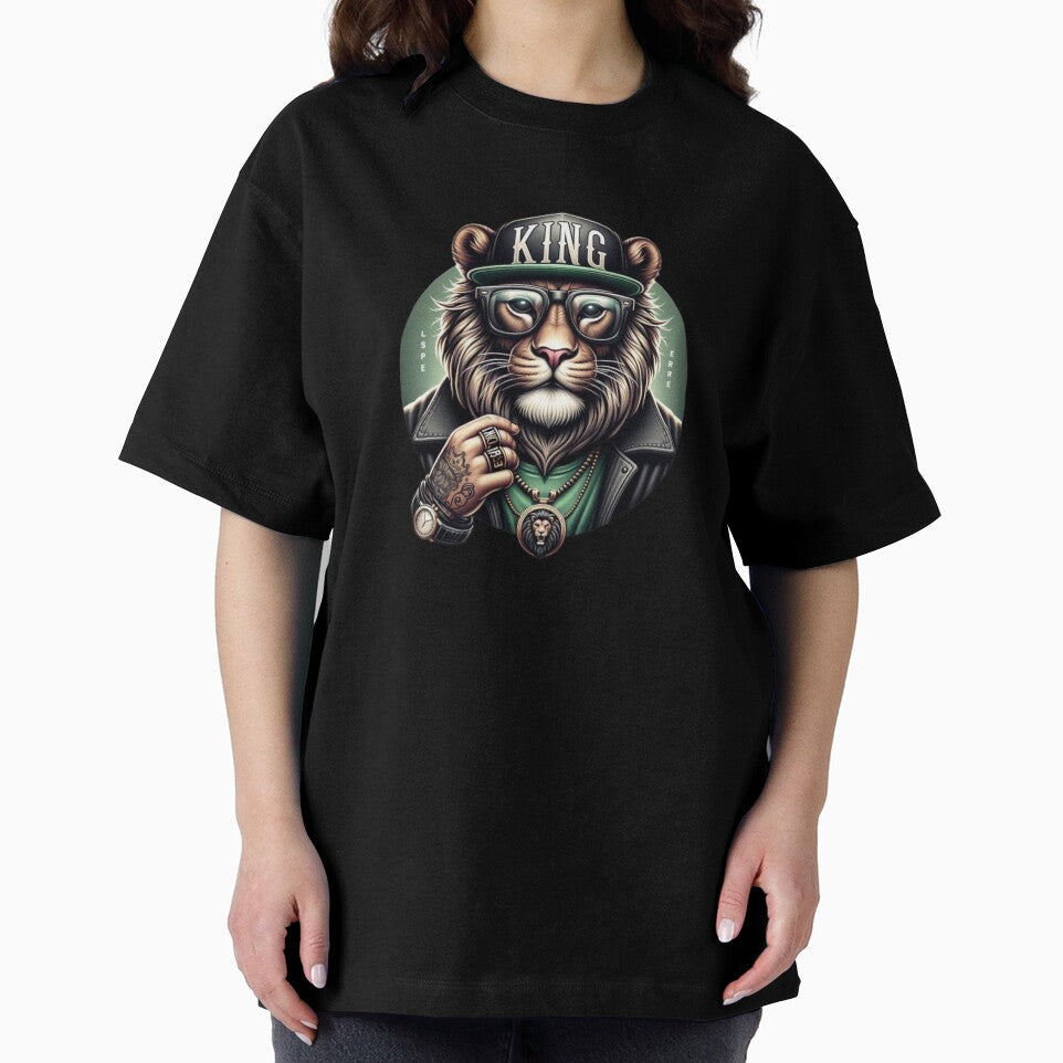 King - Urban Lion with Glasses and Cap | Streetwear Design with a Royal Attitude by XNewStore