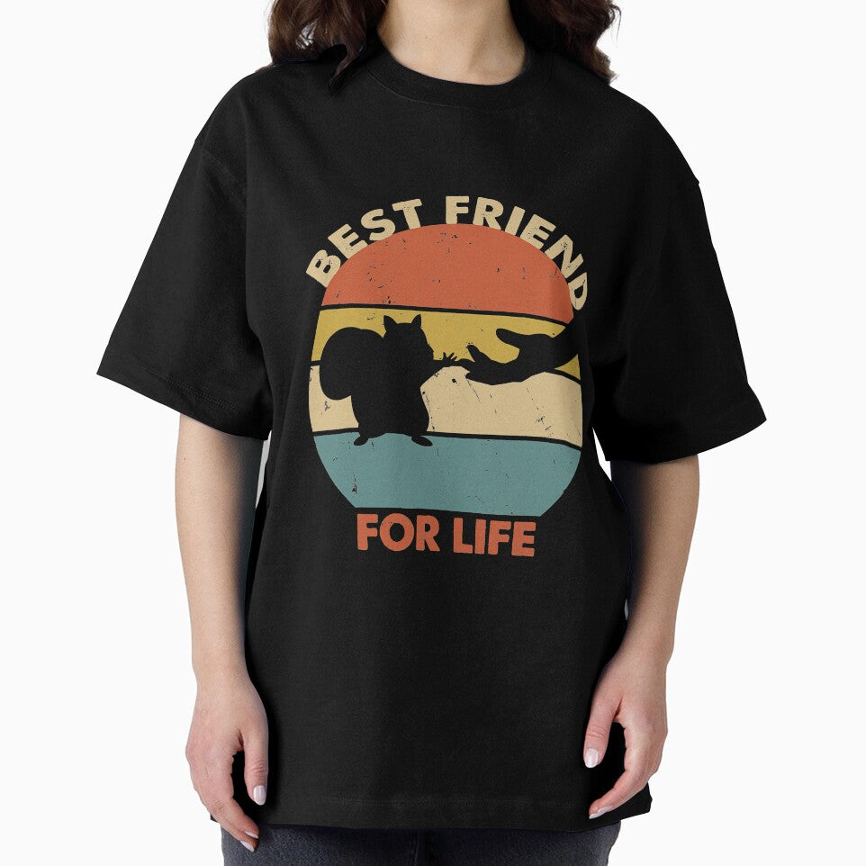 Vintage Retro Squirrel Best Friend For Life Fist Bump by SARAHKUHNS