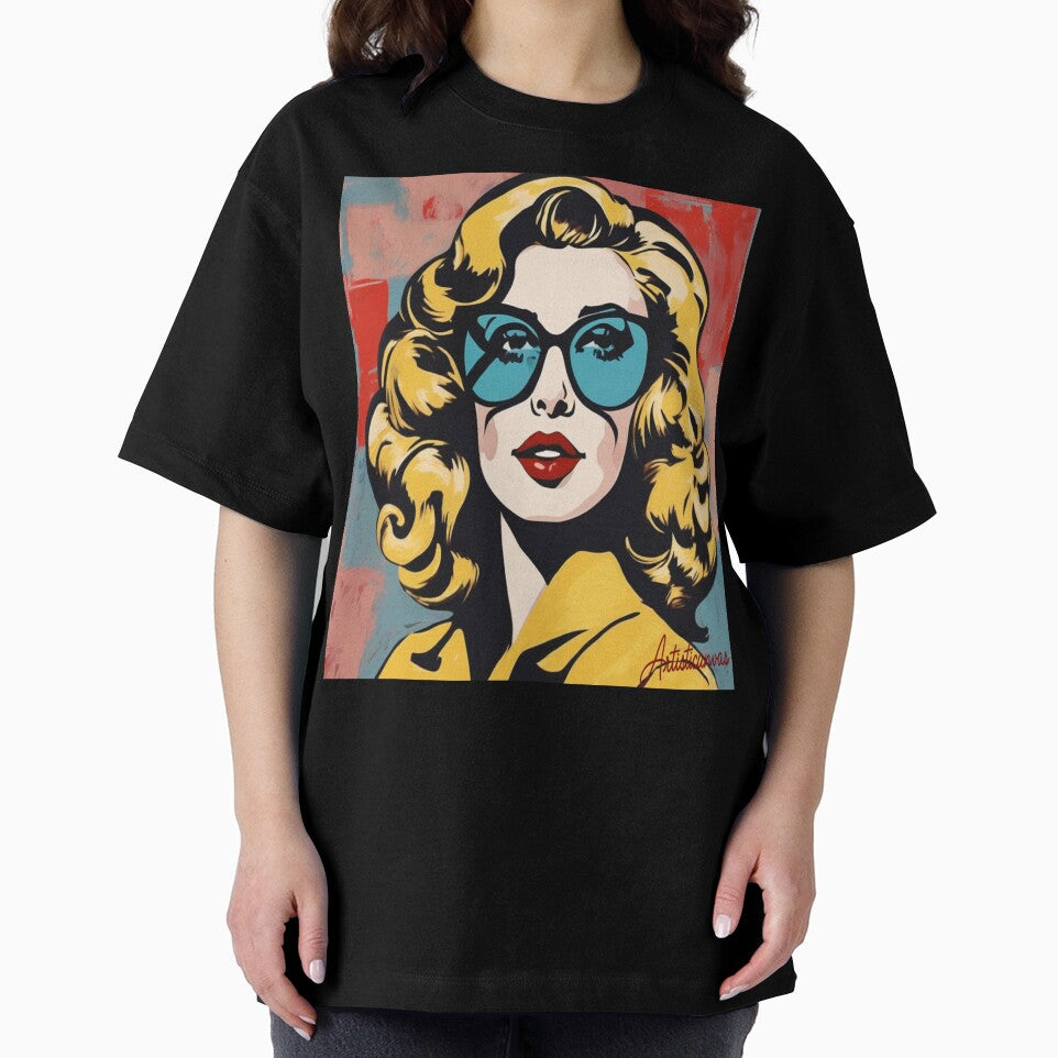 Pop Art 50s Blonde Diva Glamour by Artisticanvas
