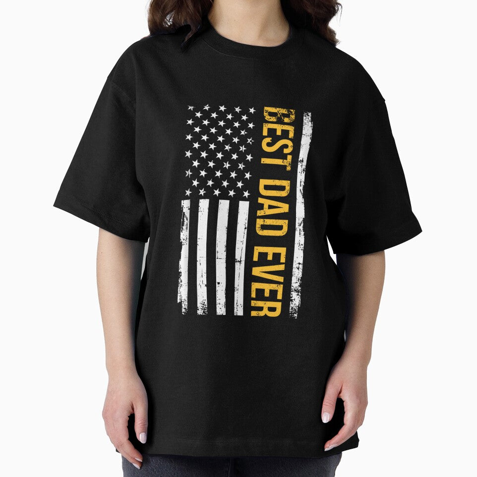 Best dad ever US american flag gift for fathers day, Design, Soft by DONTESTORE