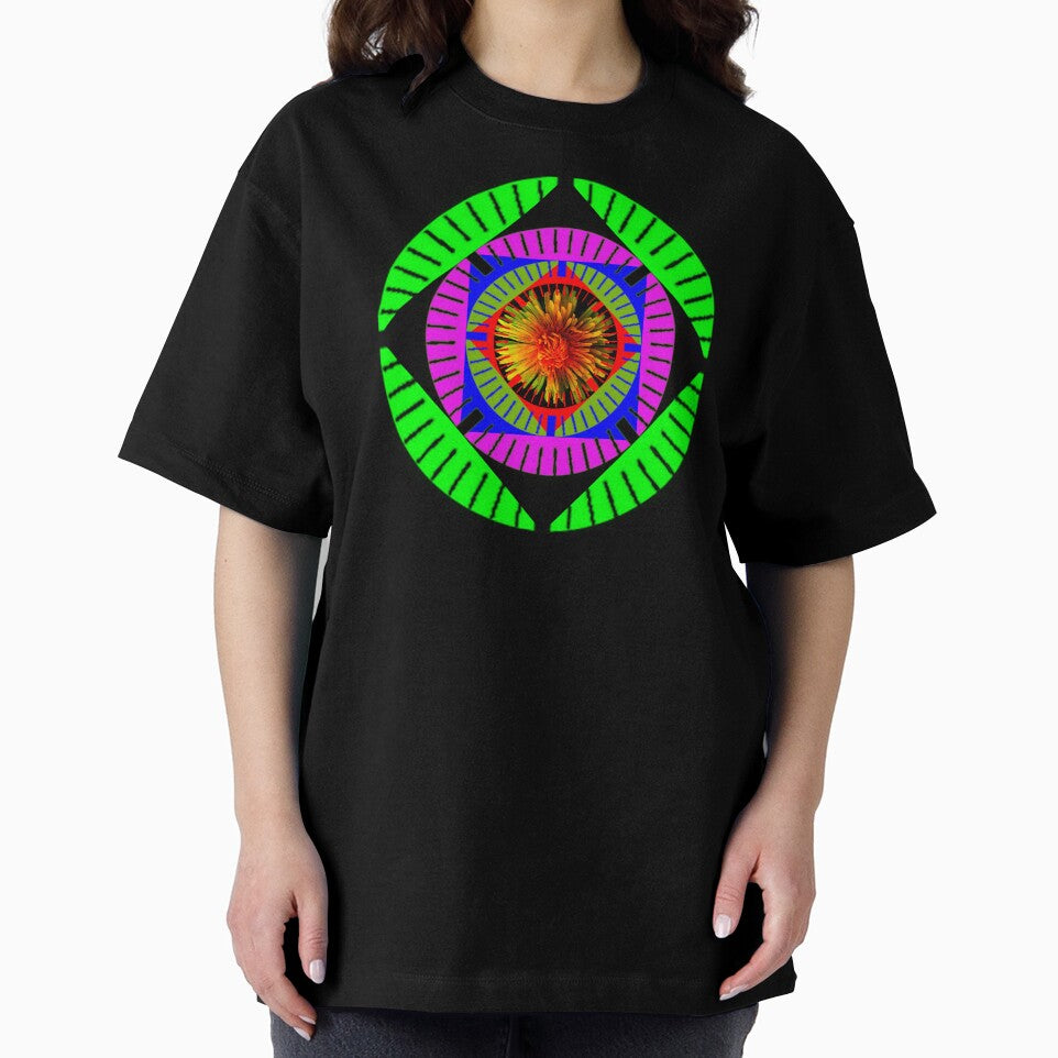 Contrast whimsical  Dandelion flower graphic creation by Iritof by iritof