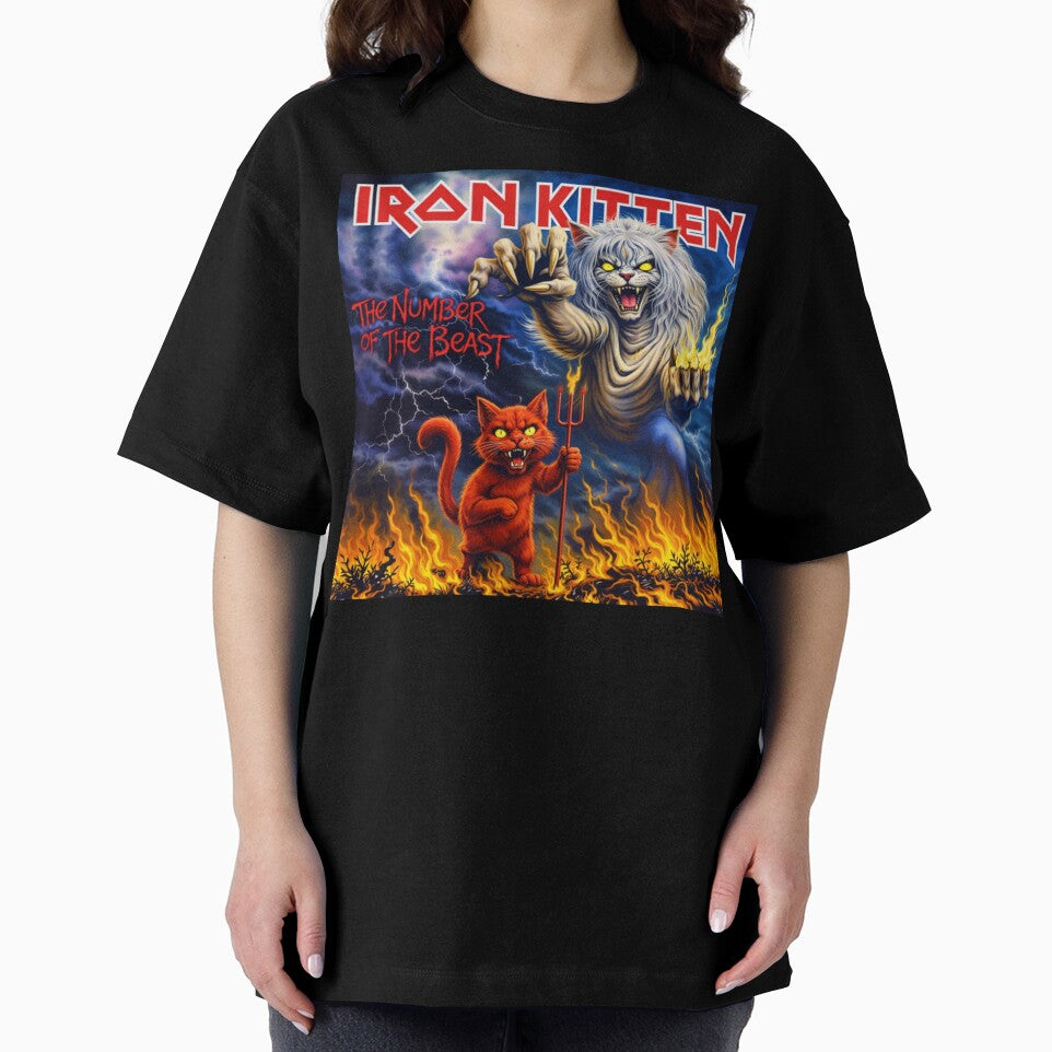 Iron Kitten – The Number of the Beast (Parody Metal Cat Art) by onlin3boutiqu3