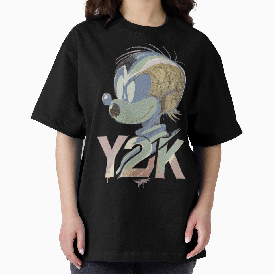 Y2K Cartoon Mouse Vaporwave | Retro Nostalgia Glitch Aesthetic by ZChrome