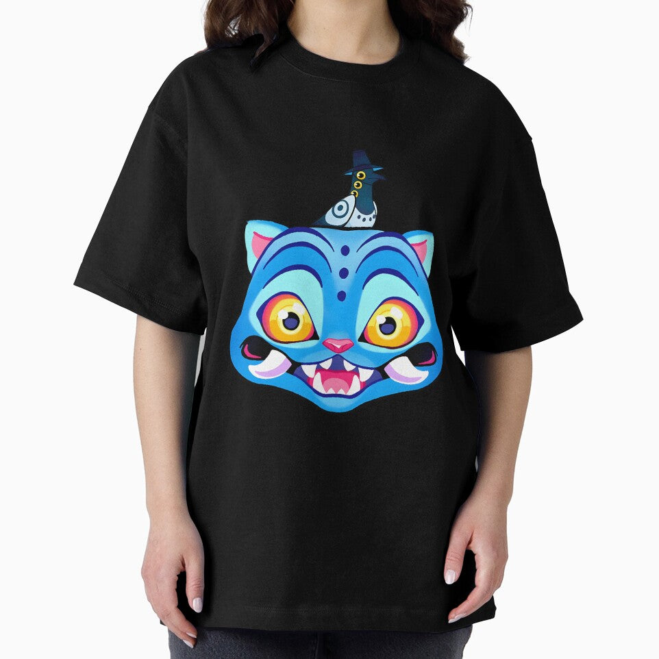 KPOP Demon Hunters Cat and Its Companion– Vibrant Fantasy Art, Trendy 2025 Kpop Design by DemonSlayKpop