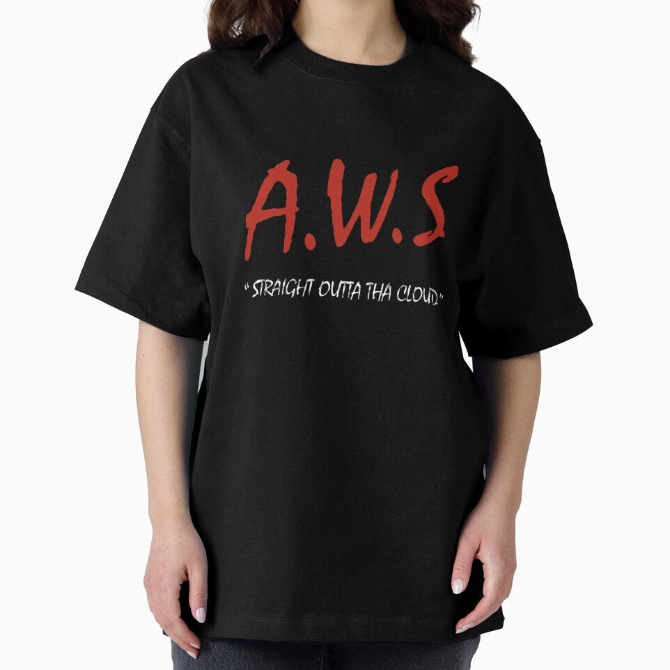 AWS - Straight Outta Tha Cloud Developer Slim Fit by unwittingcancer