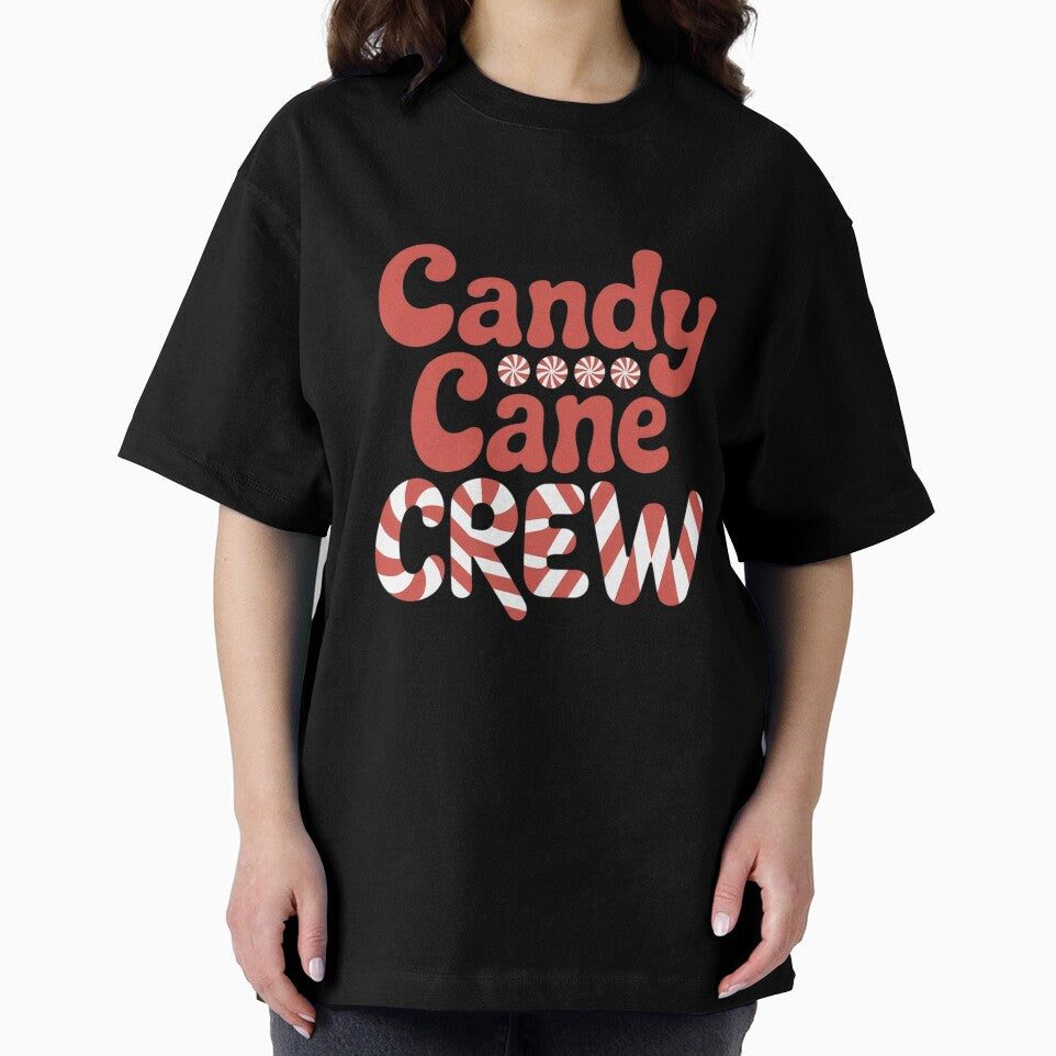 Funny Matching Family Christmas Candy Cane Crew Black Crew Neck by khorbiasieno