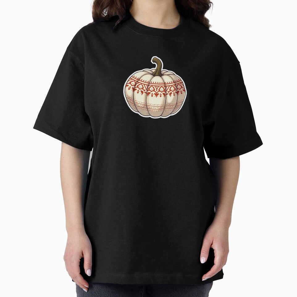White Pumpkin with Boho Pattern by ArtfullyRooted