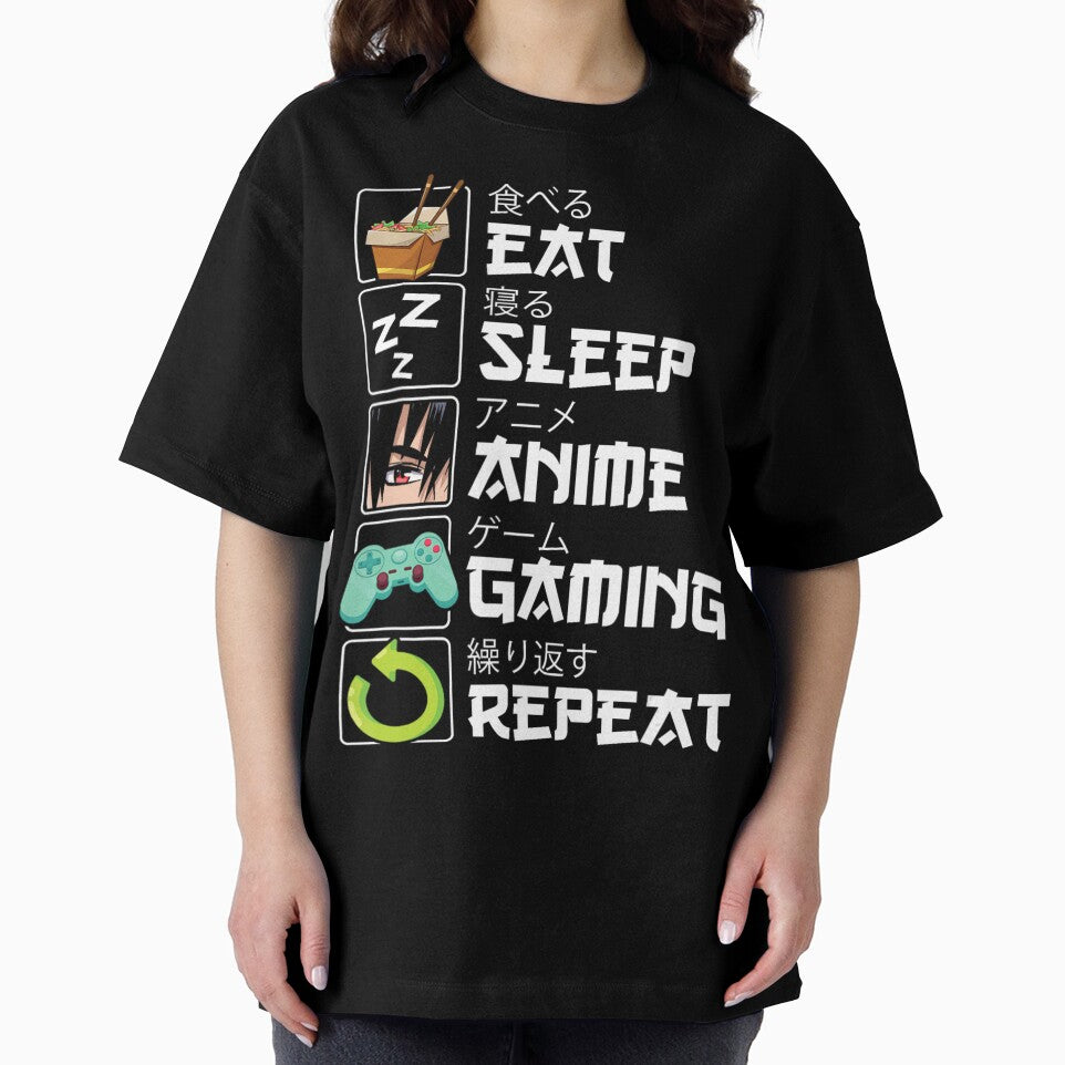 Eat Sleep Anime Gaming Repeat Kawaii Otaku Anime Manga by Arigue