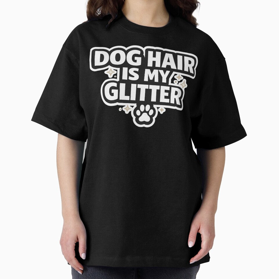 Dog Hair Is My Glitter – Funny Dog Mom Shirt, Cute Dog Lover Gift by AstravibeX