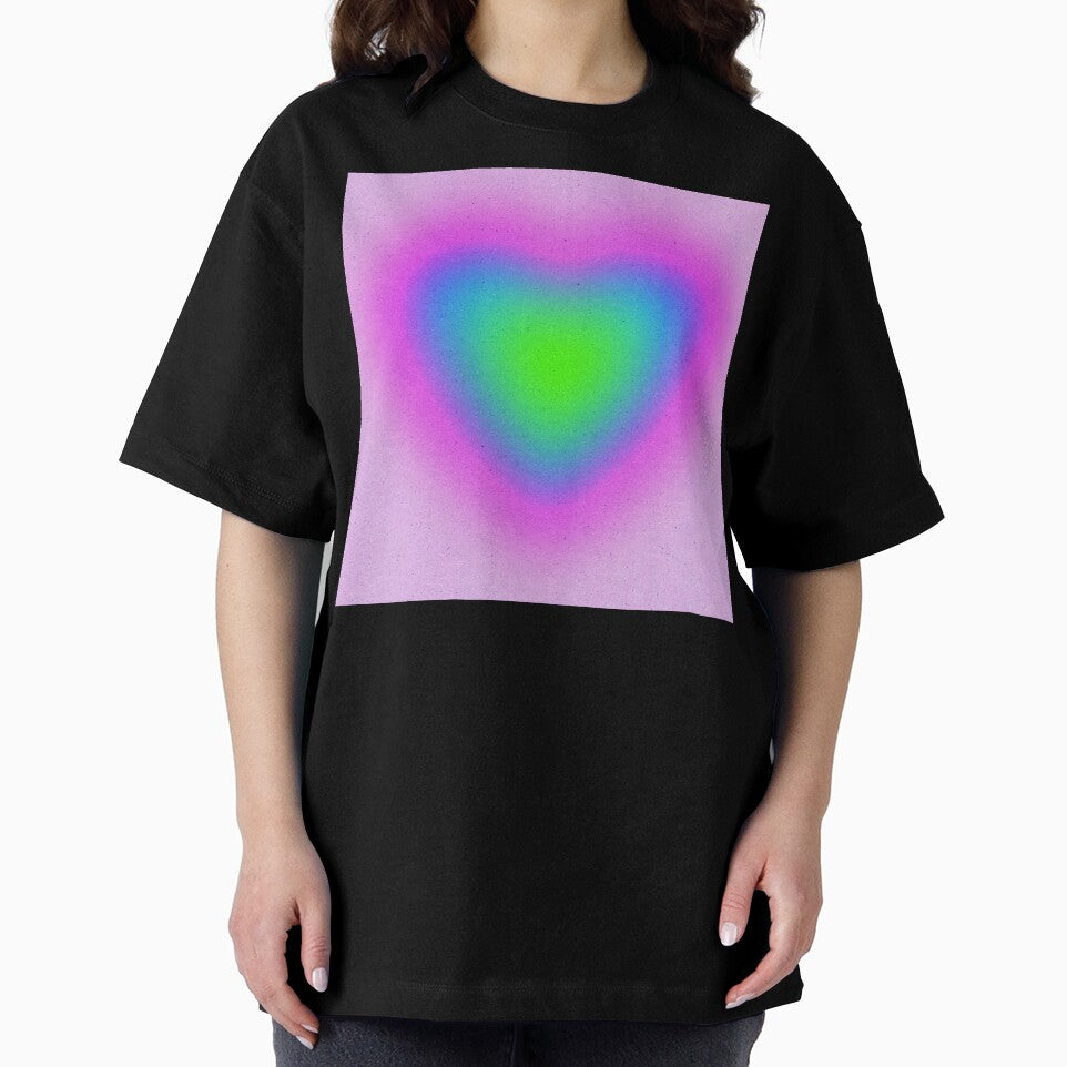 Y2K Pink Bubble Gum, Blue, And Lime Heart by DEC02