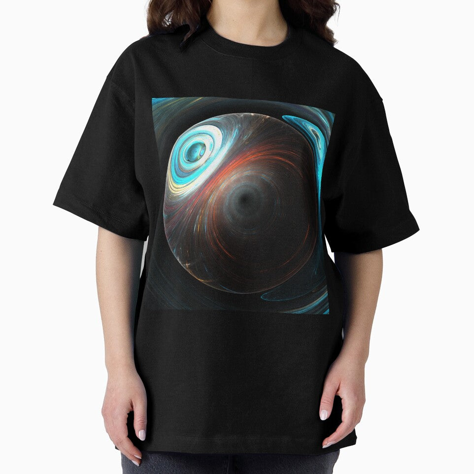 Galaxy Approaches A Black Hole - Space Art - Geometric Art by ThatKrisGuy