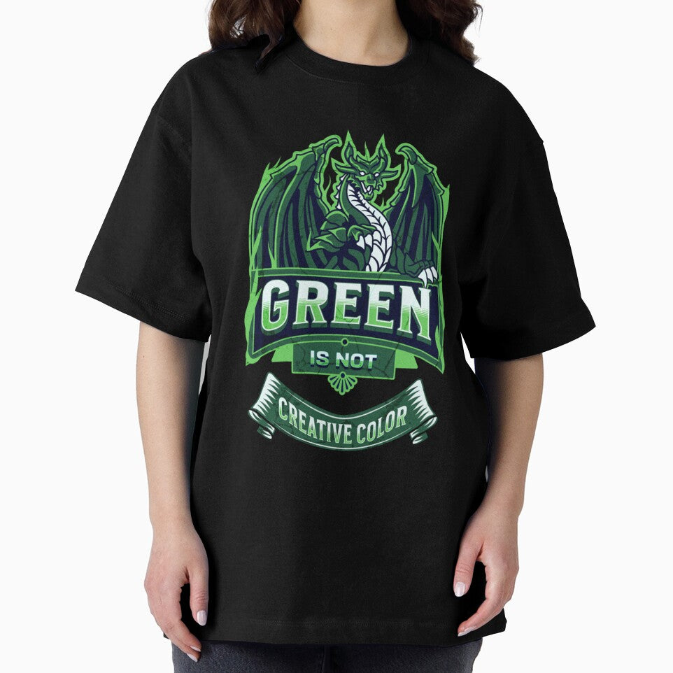 Green Is Not a Creative Color - green dragon by UKAmobile