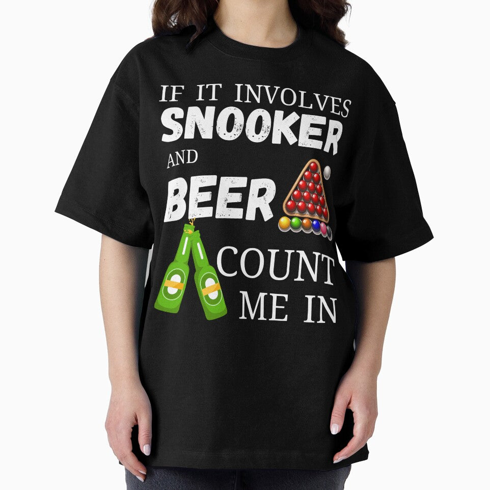 Snooker sport and beer drinking design by PinkArtDesigns