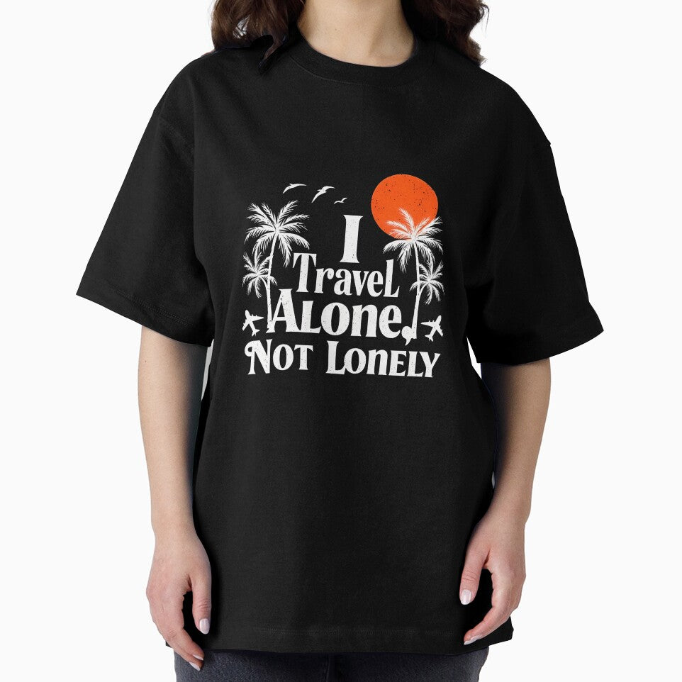 I Travel Alone Not Lonely – Solo Travel Tropical by Snark & Spark