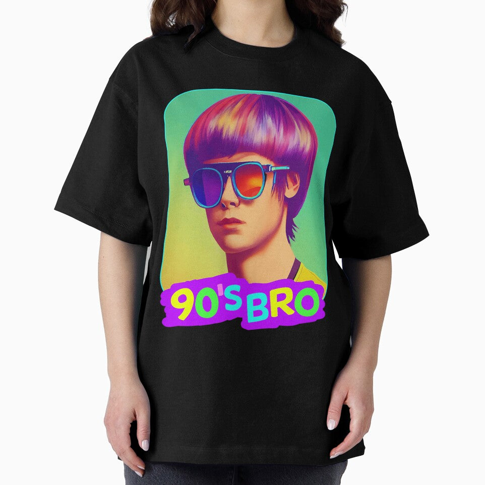 90'S Bro With Bowlcut Retro Party Design For Men Born In The 90S by elinateaundra