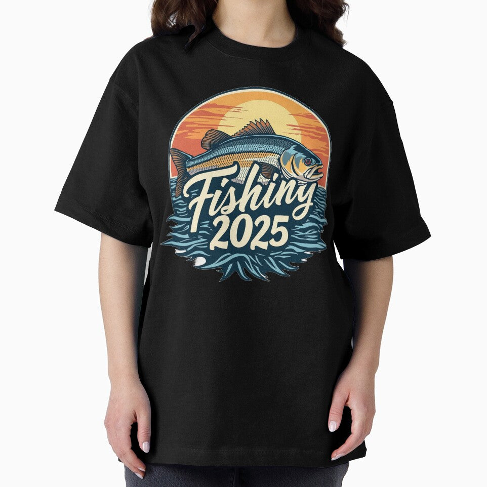 Fishing Design for American Retirees 2025 Oversized T-shirt by 1onemarket