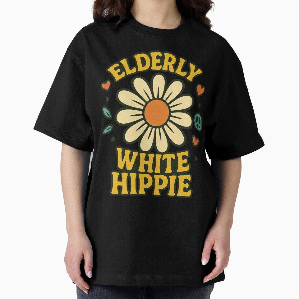 Elderly White Hippie Trending Funny Saying Hippie Humor by NightWisdom