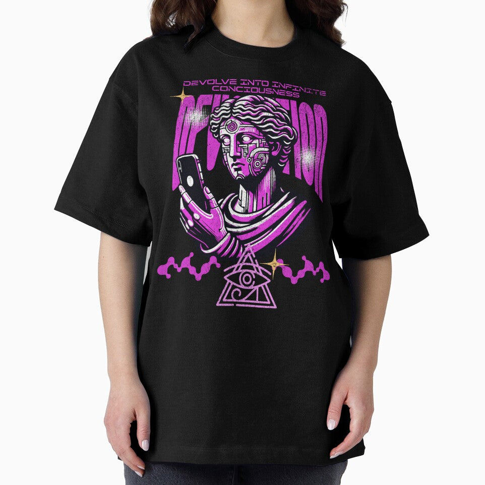 Y2K Futuristic Statue / Futuristic Print by Thehatinthecat