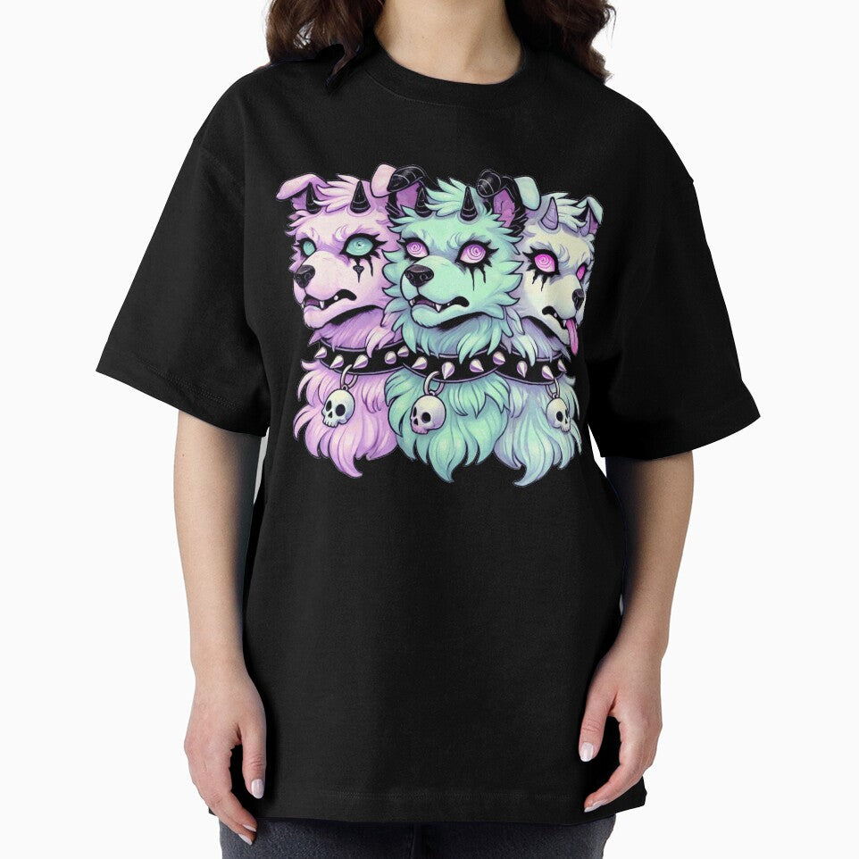 Pastel Goth Gothic 3-Headed Dog Gothic Men Women by BlueBerry-Pengu
