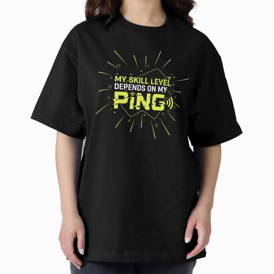 my skill level depends on my ping by VireonTees