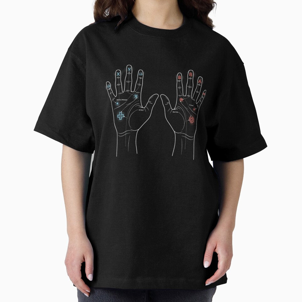 Gaming Muscle Memory – Controller Button Mapping Hands Illustration by VireonTees