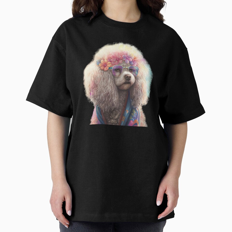 Funny hippie poodle by AnimalArtPhotos