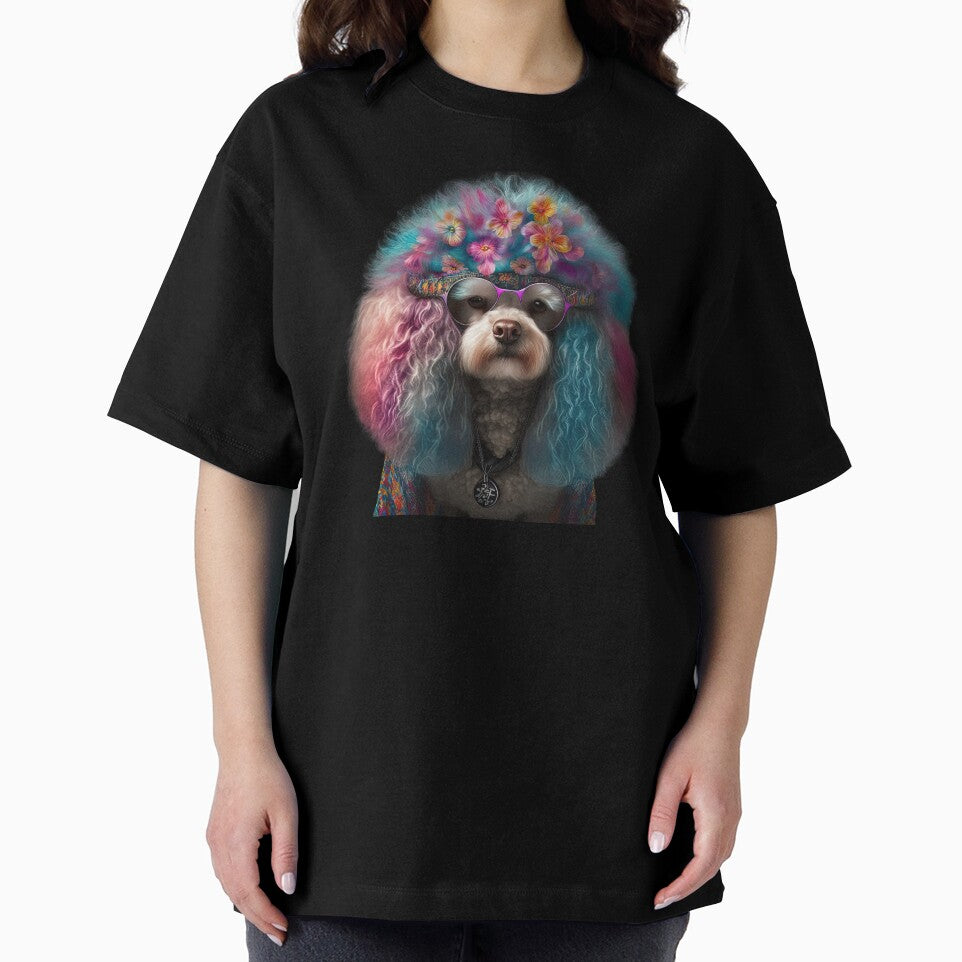 Fun hippie poodle by AnimalArtPhotos