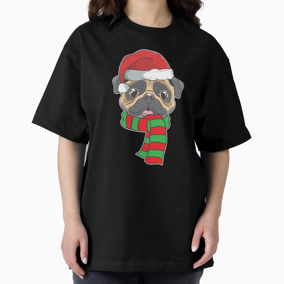 Funny Christmas Dog Xmas Santa  Pug Holiday Gift by haselshirt