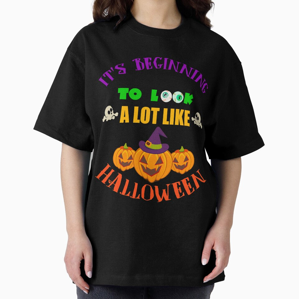 It's Beginning To look A Lot Like Halloween Pumpkin T-Shirt by Bendthetrend