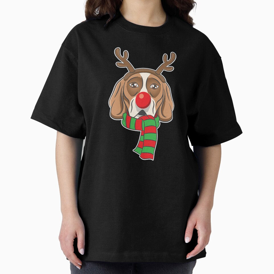 Funny Christmas Dog Xmas Reindeer Beagle Holiday Gift Tee by haselshirt