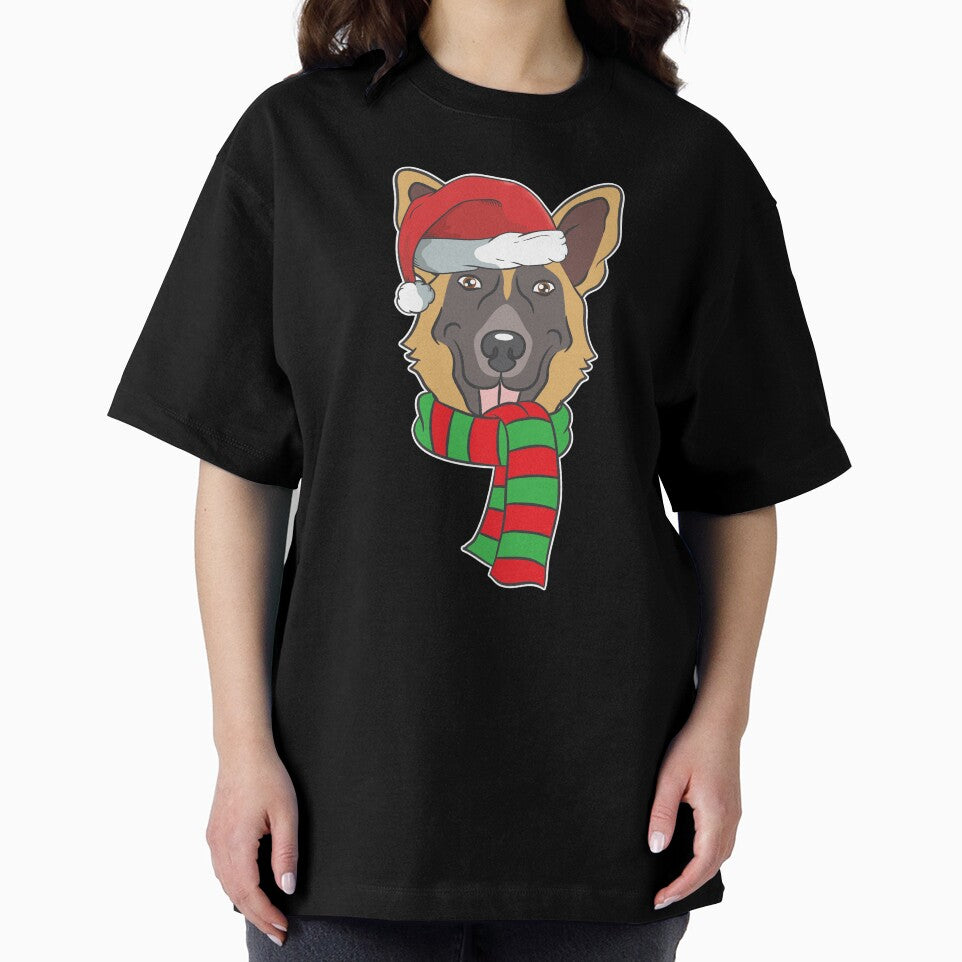 Funny Christmas Dog Xmas Santa German Shepherd Holiday Gift by haselshirt