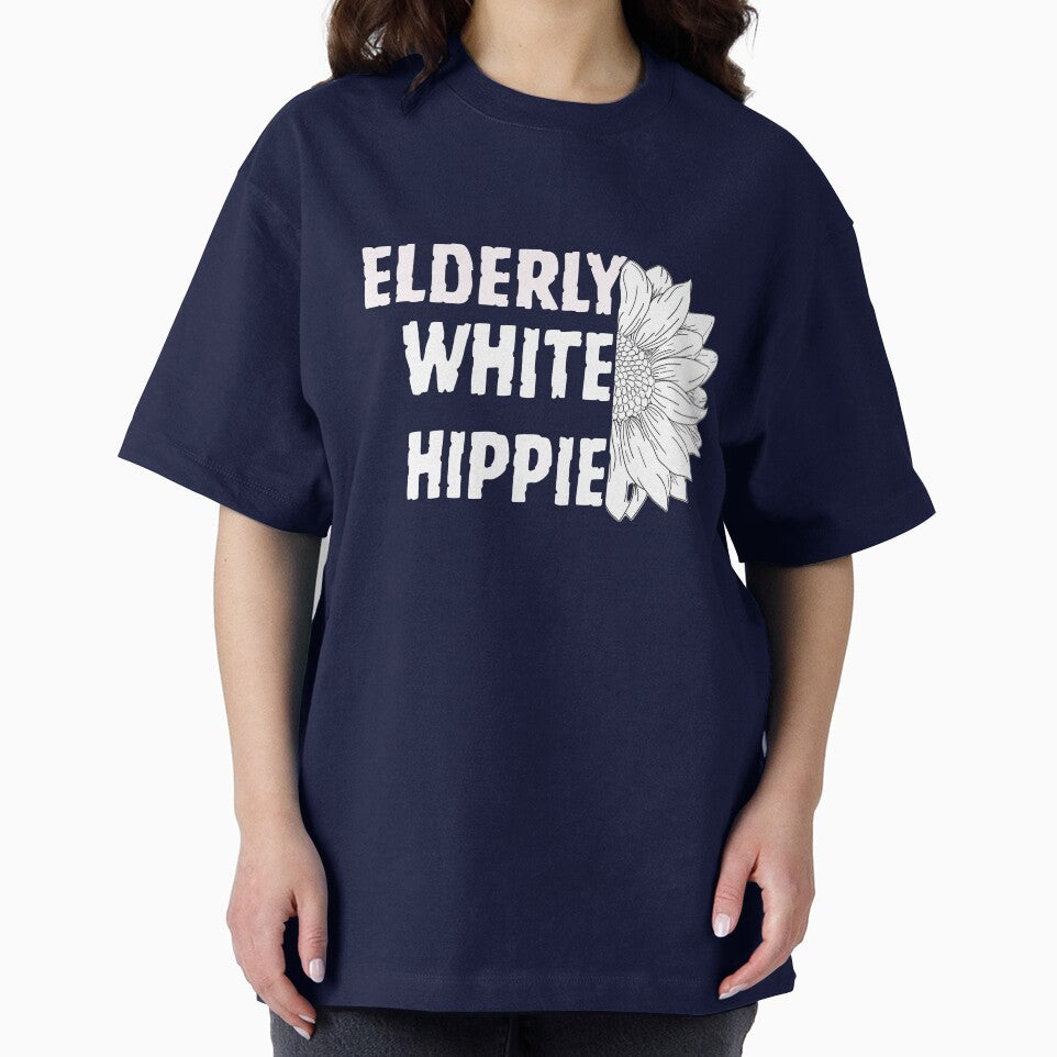 Elderly White Hippie by Feather Art