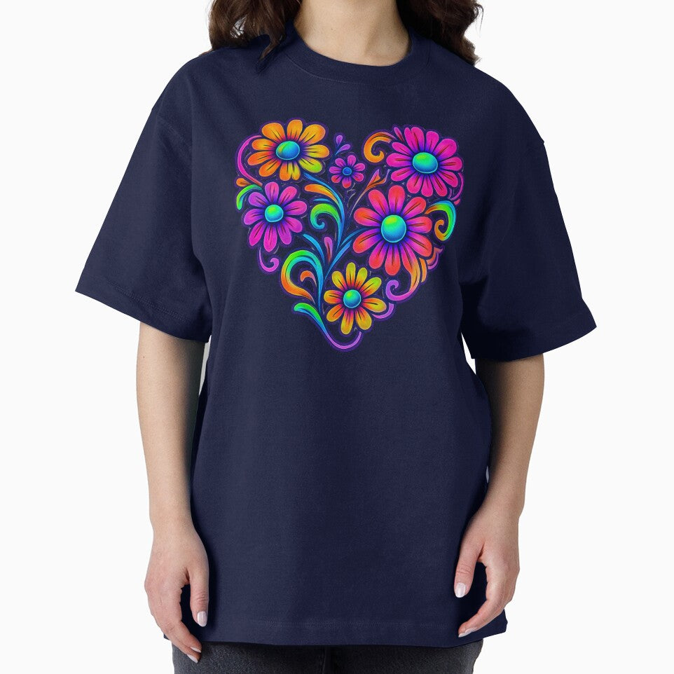 Colorful Heart - Boho Flowers by Gradasdaughter