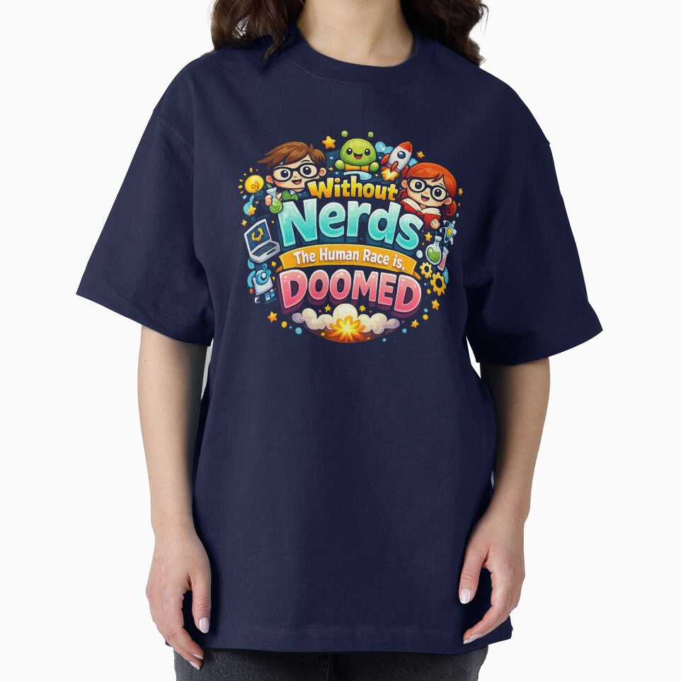 Without Nerds The Human Race Is Doomed Stem Graphic Dark by WithoutTheNerds