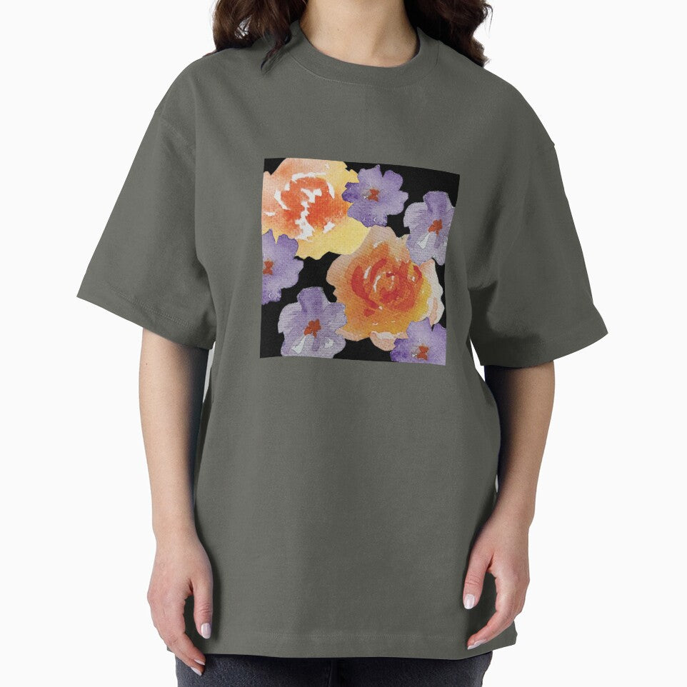 Oversized watercoloured florals by PURPLEbliss