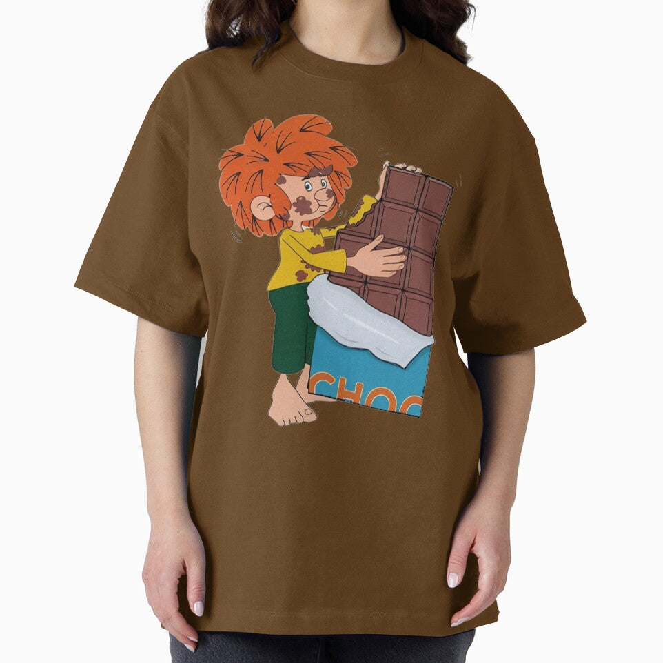 Pumuckl eats giant chocolate by DieViolettHund