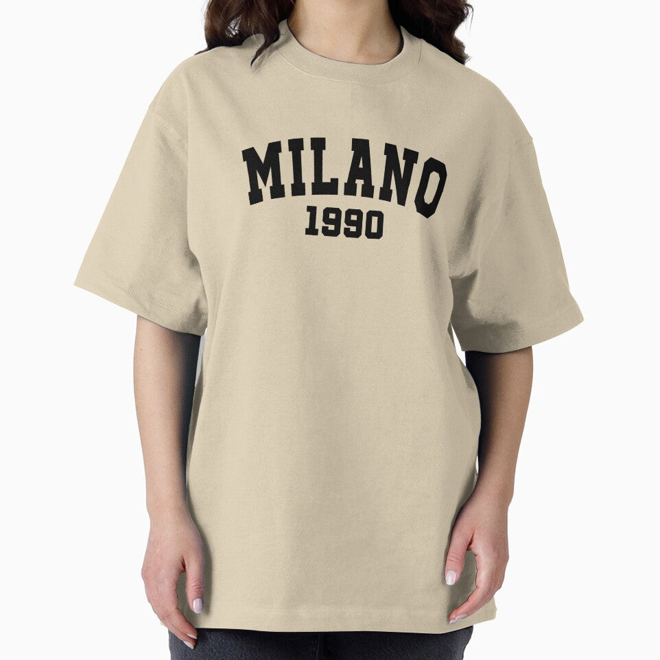 Milano 1990 Sweatshirt Text Black by Penxilstudio