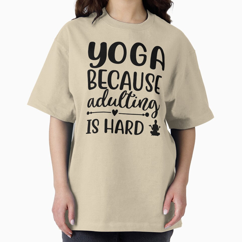 Yoga Quote Because Adulting is Hard Motivational Saying by SoccaTamam