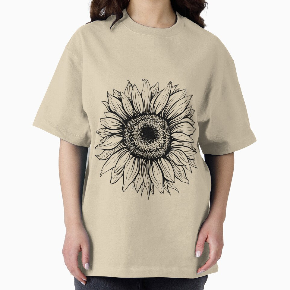 Women Sunflower Summer Funny Sunflower Graphic Short Sleeve by Martin-bivert