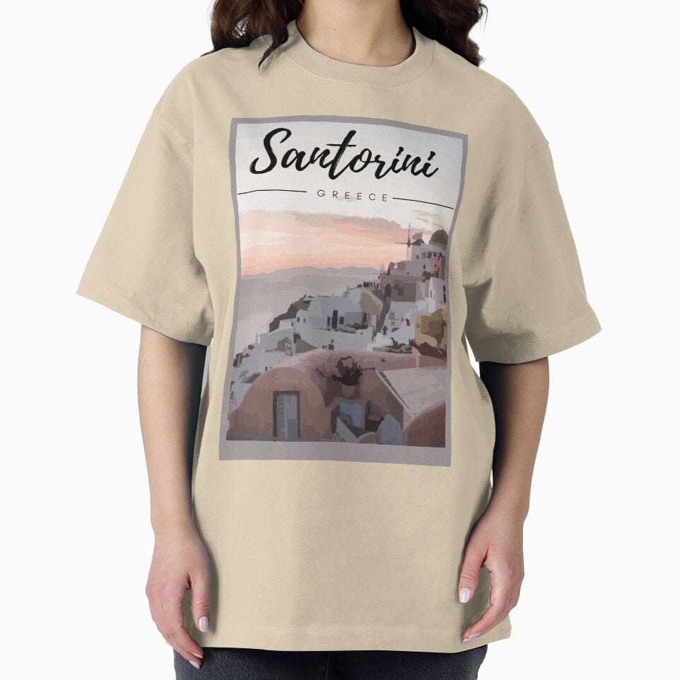 Santorini Greece - T-shirts, Hoodies and Sweatshirts by TripsandPrints
