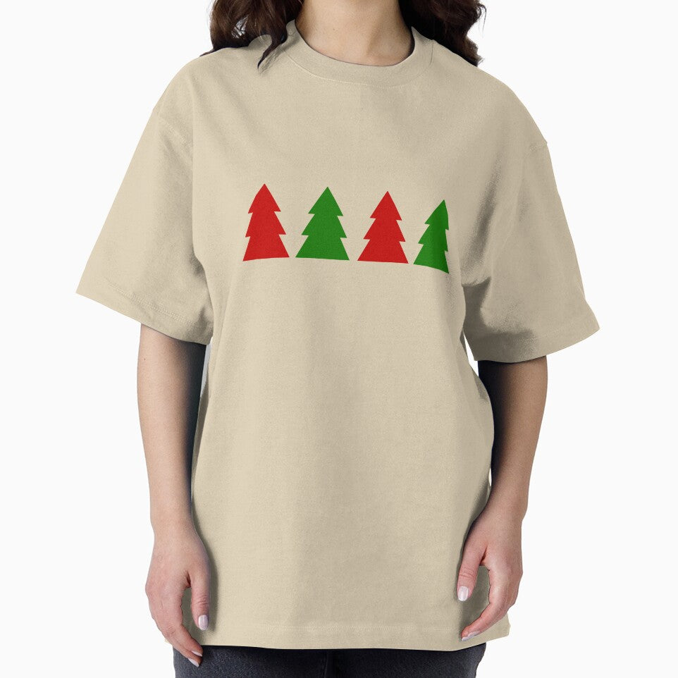 Cedar Trees - Red & Green by TheeForestFox Shop