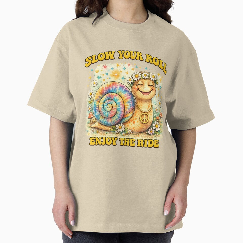 Slow Your Roll Enjoy the Ride Hippie Snail by Lainey Opal Creations