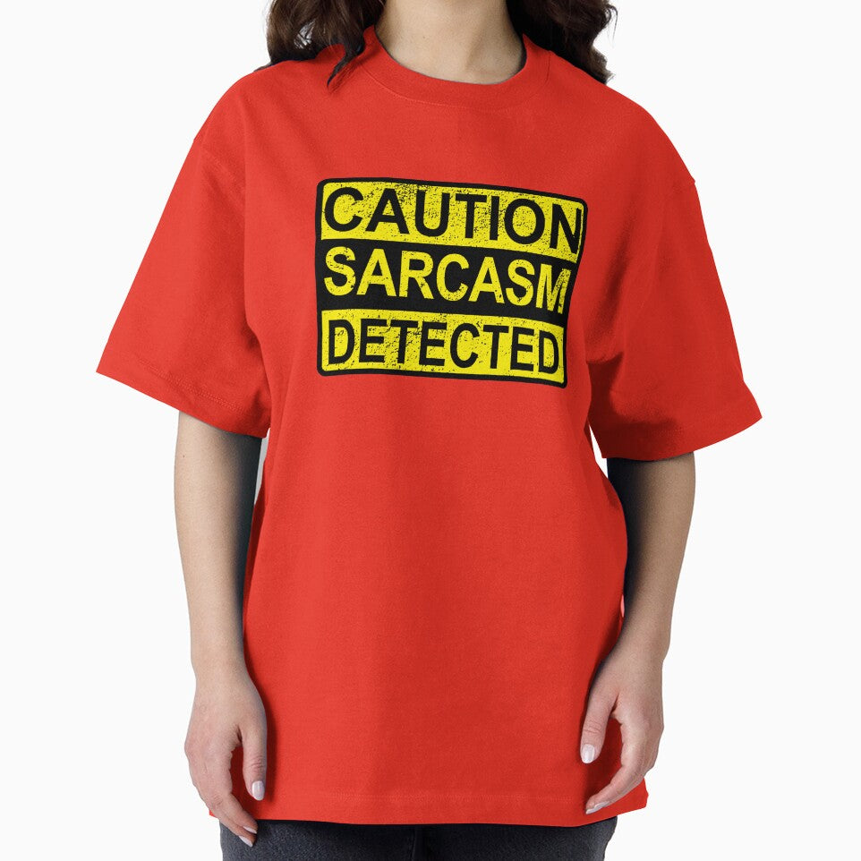 Caution: Sarcasm Detected Funny Sarcastic Humor & Quotes Distressed by BazaarTrades