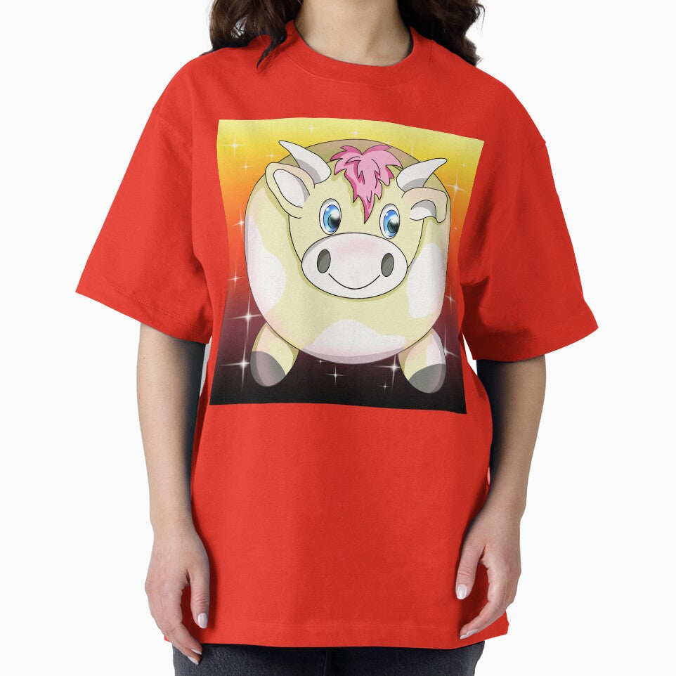 sunset kawaii cow by BeingNow