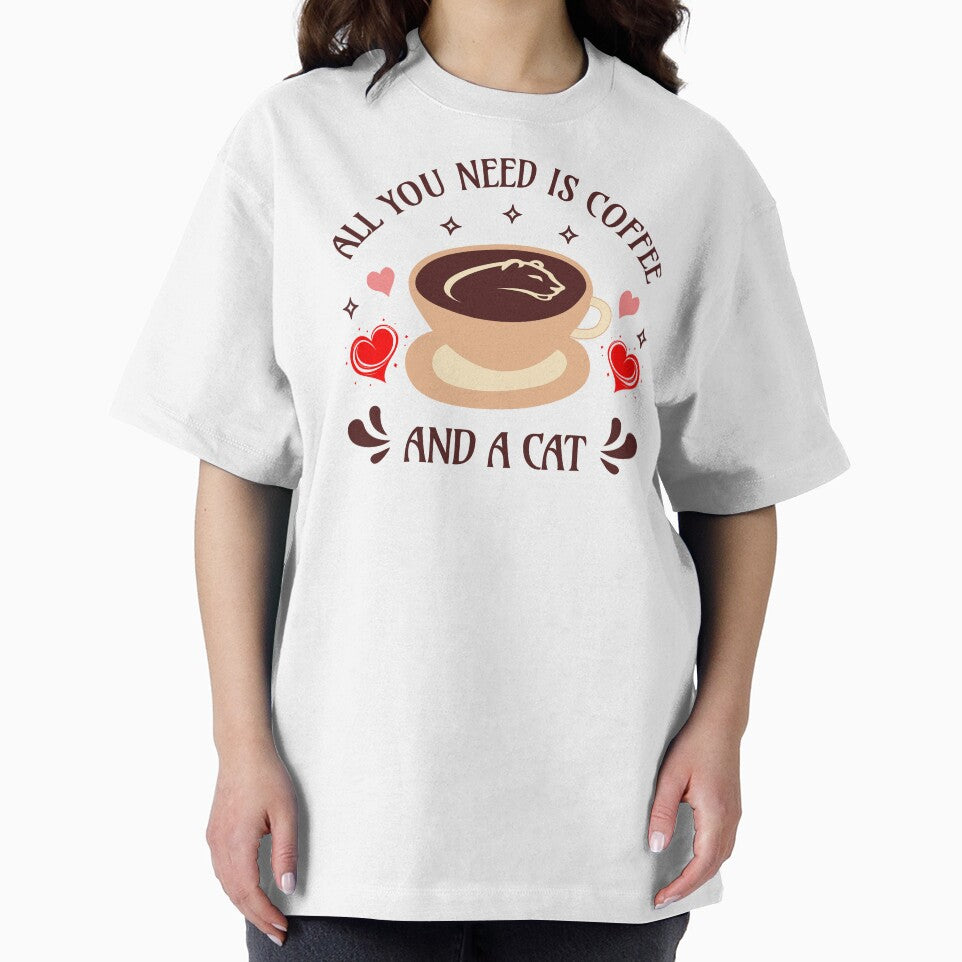 All You Need is Coffee and a Cat Funny Cat by Sachie's Studio