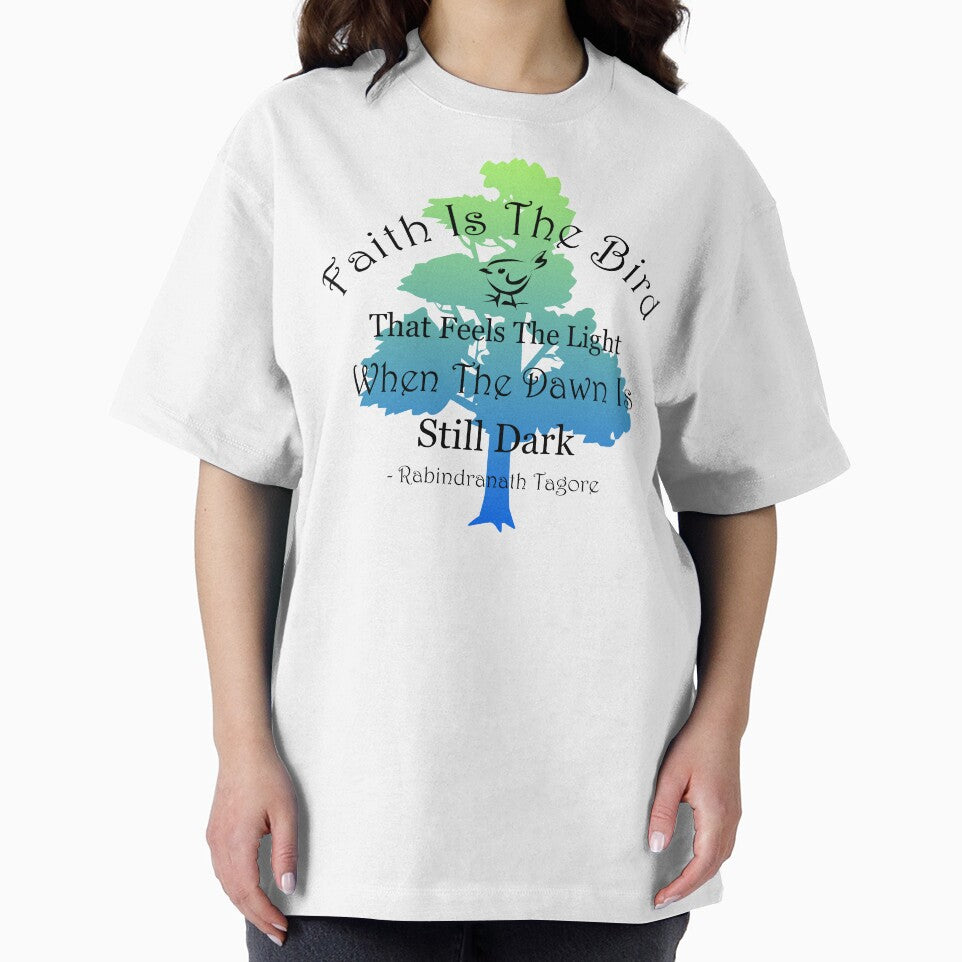 Inspirational Tagore Quote With Tree by Oirabot