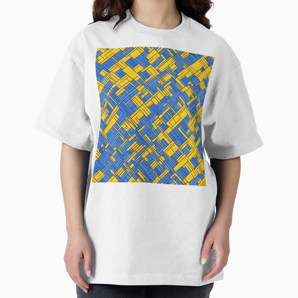 blue yellow abstraction modern by jkrphoto