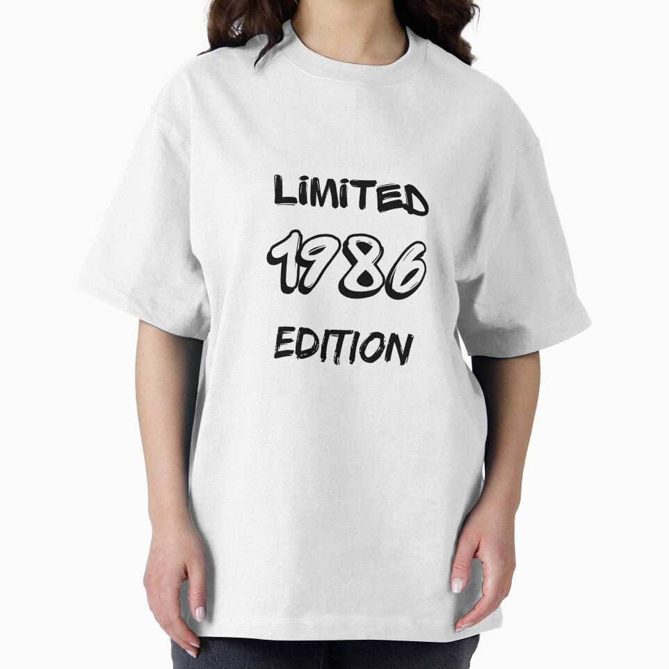 1986 Limited Edition Black Text by TeePrintGB